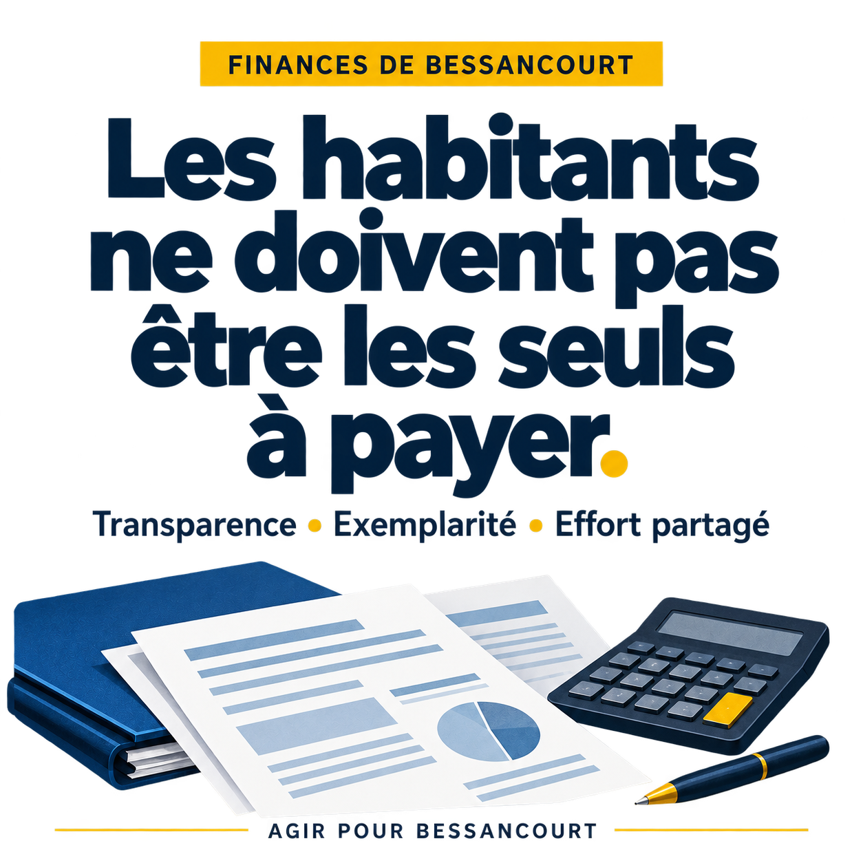 Finances communales : les Bessancourtois ne doivent pas supporter seuls les conséquences des choix passés