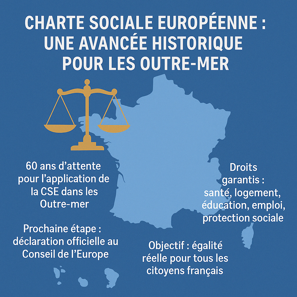 🟣 📢 HISTORIQUE ! La Charte sociale européenne bientôt applicable dans les Outre-mer ?