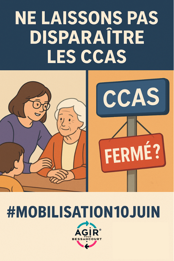 🟨 Les Centres Communaux d’Action Sociale en danger ? Mobilisons-nous !