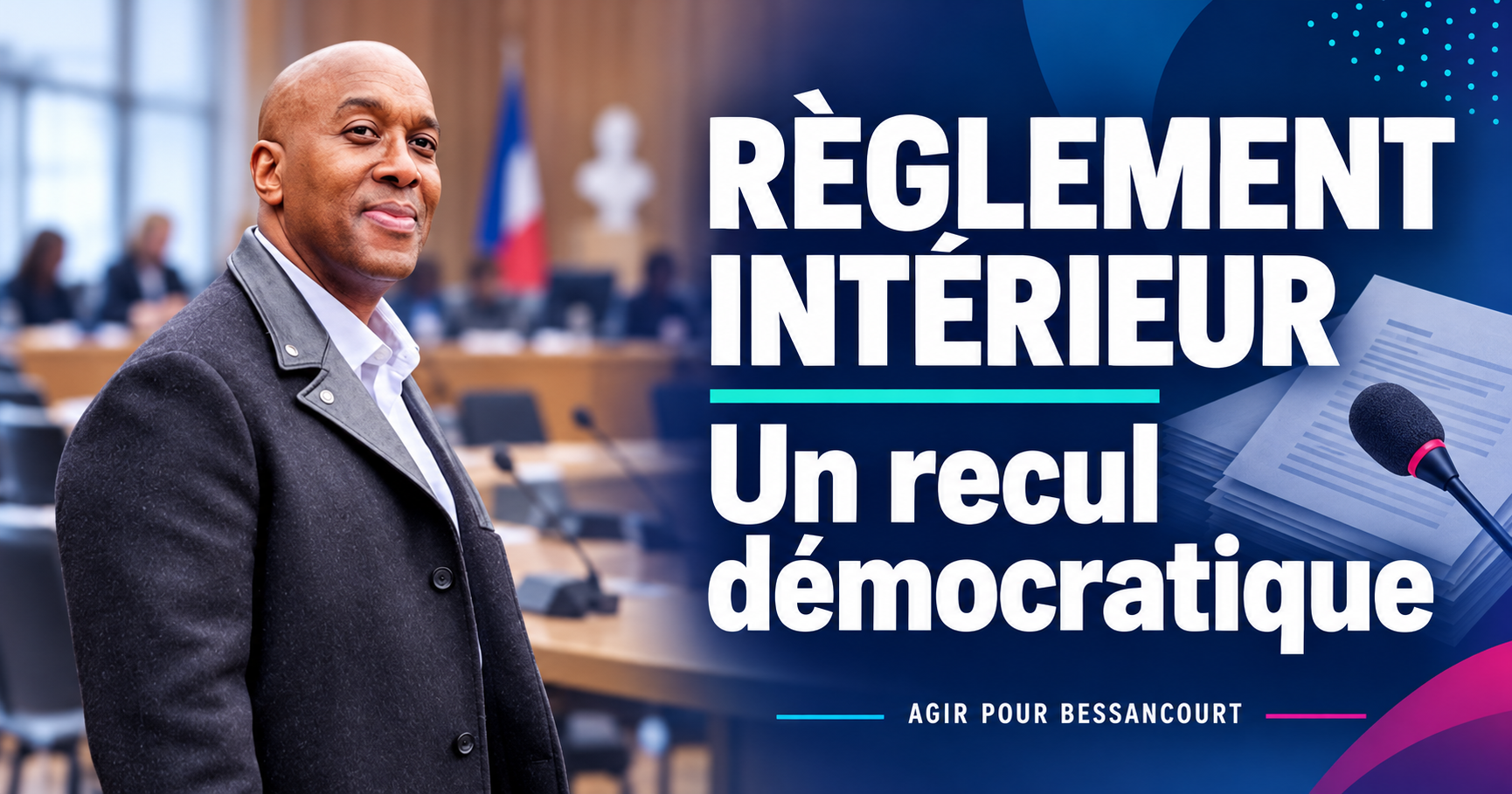 Règlement intérieur au conseil municipal.