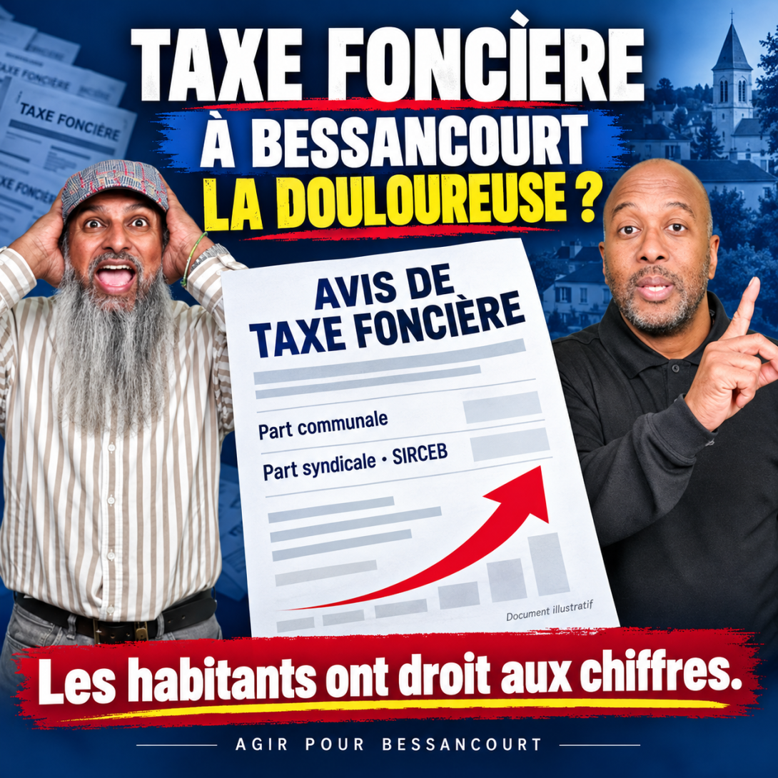 Avis de taxe foncière à Bessancourt